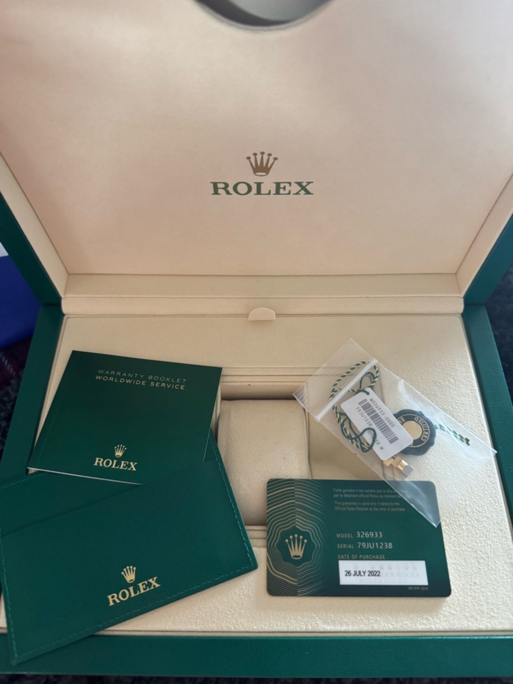 Rolex💯% Authentic iconic X-Large capacity empty presentation box w/ manual/cards - Picture 5 of 16